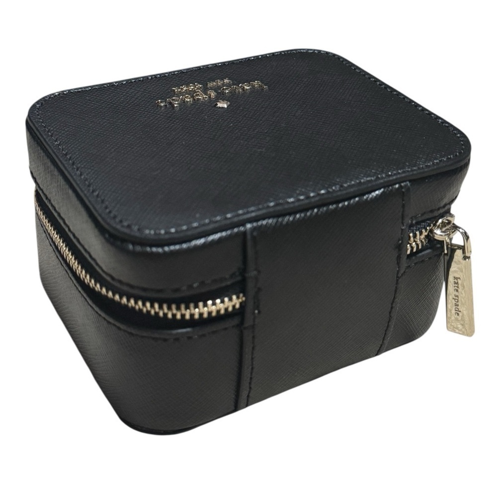 KATE SPADE Staci Travel Jewelry Box, Saffiano Leather, Black - Picture 2 of 4